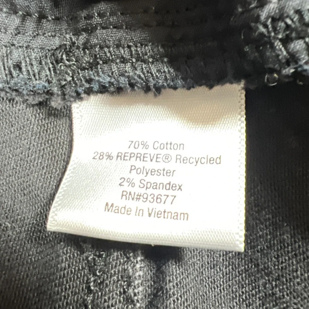 St John's Bay Jeans Womens 24W Black Denim Cotton Stretch High Rise Straight Leg